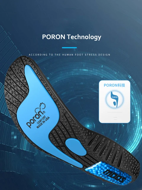 Upgrade Sports Shock Absorption Insole PU Memory Foam Breathable Arch Support Orthopedic Shoes Pad Men Women Soles 4