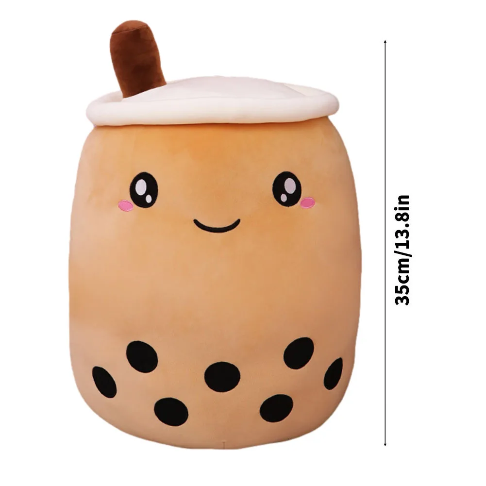 

Bubble Tea Plush Pillow Tea Cup Pillow Cartoon Cylinder Hugging Cushion For Kids Stuffed Food Milk Tea Soft Doll 2021 Hot Sale