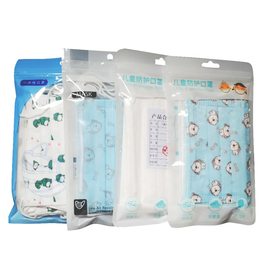 Маска детская одноразовая трехслойная с петлями для ушей 10 шт. | Безопасность и