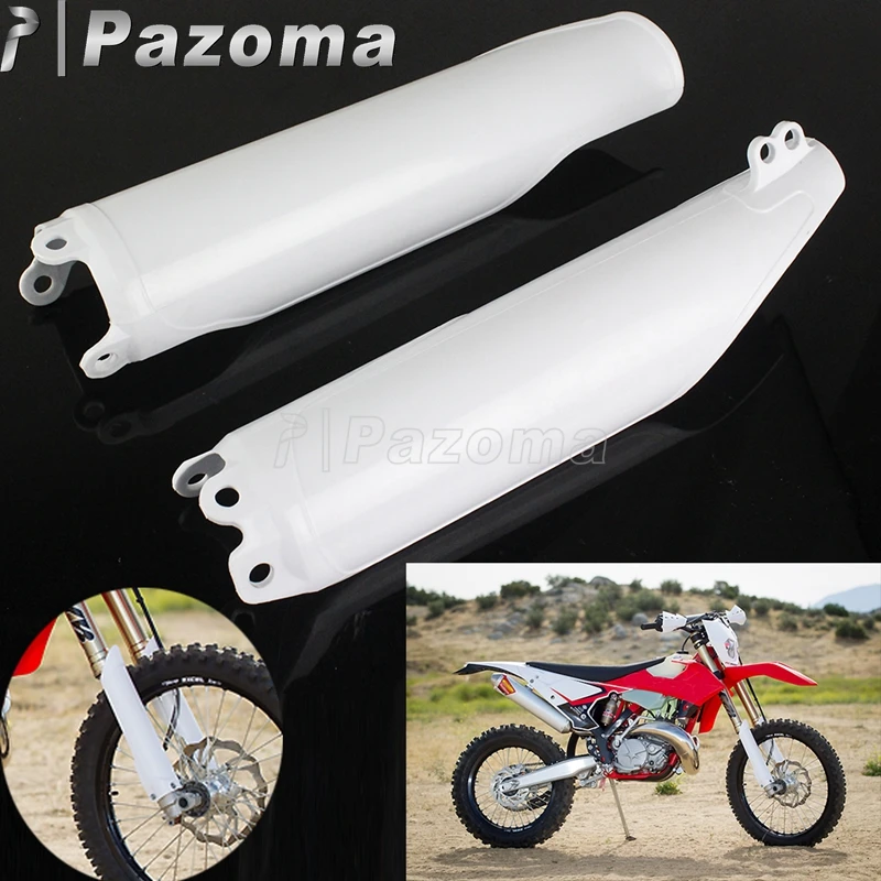 Supermoto Enduro белая пластиковая крышка вилки передняя для Honda CRF CR 125 250 450 R X RX CRF250 CRF450
