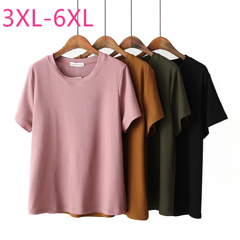 Футболка женская хлопковая с круглым вырезом повседневный эластичный топ