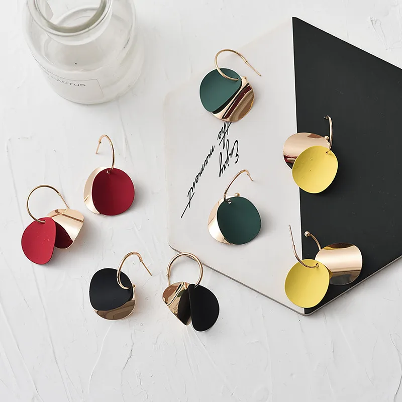 Модные Изящные качественные витые серьги кольца из смолы изысканные для женщин