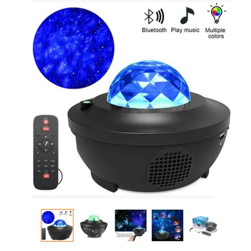 

LED Night Light Romantic Galaxy Projector Lamp RGB Projector Starry Sky Night Light Blueteeth USB Voice Control Music Player
