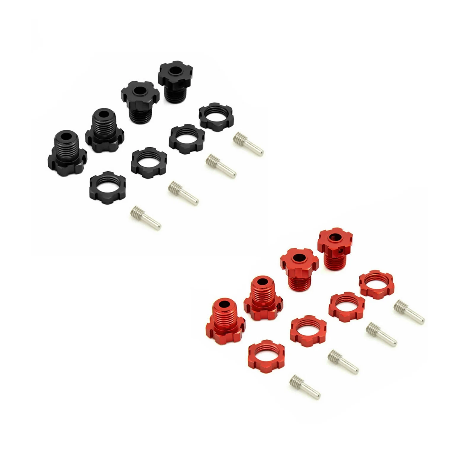 1 комплект 17 мм шестигранные гайки шлицевой ступицы 5353X для RC Traxxas 1/10 E MAXX на высшем