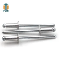50 pcs m5 18 30mm din en iso 15978 gb t 12617 1 aluminum open end blind rivets with break pull mandrel and countersunk head