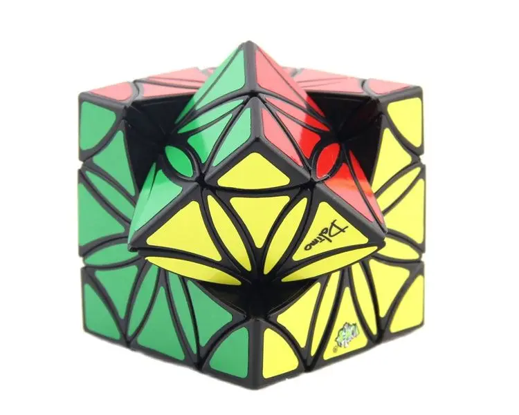 Lanlan Цветок коптер магический куб пазл черная основа скоростной Куб