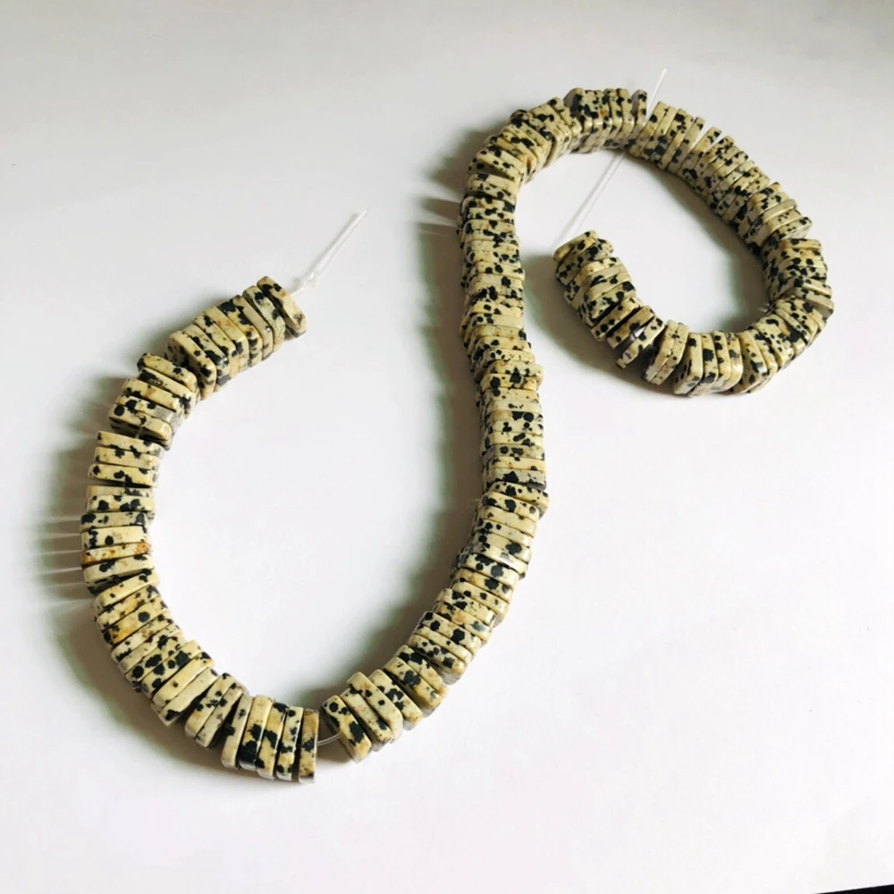 Оптовая продажа бусины из натуральной далматинской яшмы 1 струна 15 5 дюйма 12 мм