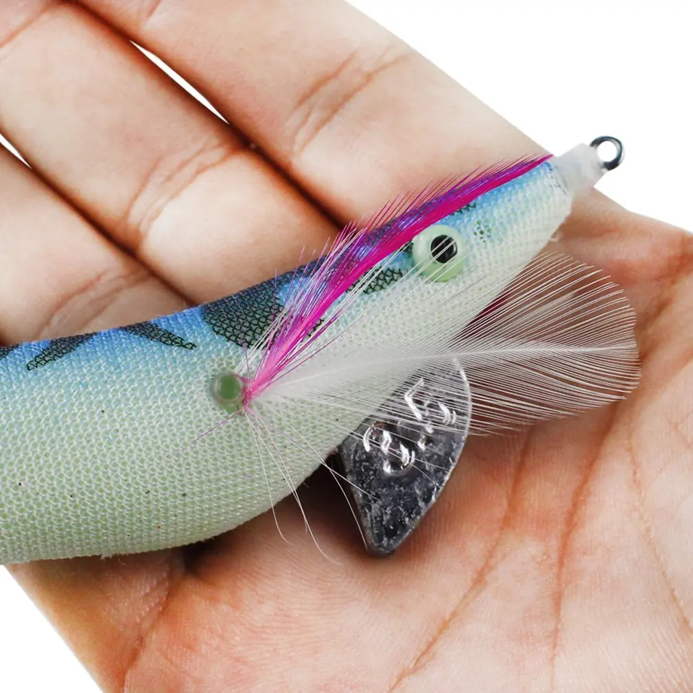 

1 pcs Bionic Wood Shrimp Fake Bait Squid Hook Lure Fish Bait Set Super Sharp Hook Durable Fishing Baits Double Umbrella Hook