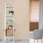 Имитация керамической плитки настенная бумага 3D настенный Декор Цветы самоклеющиеся кухня спальня гостиная дом наклейки водонепроницаемая бумага