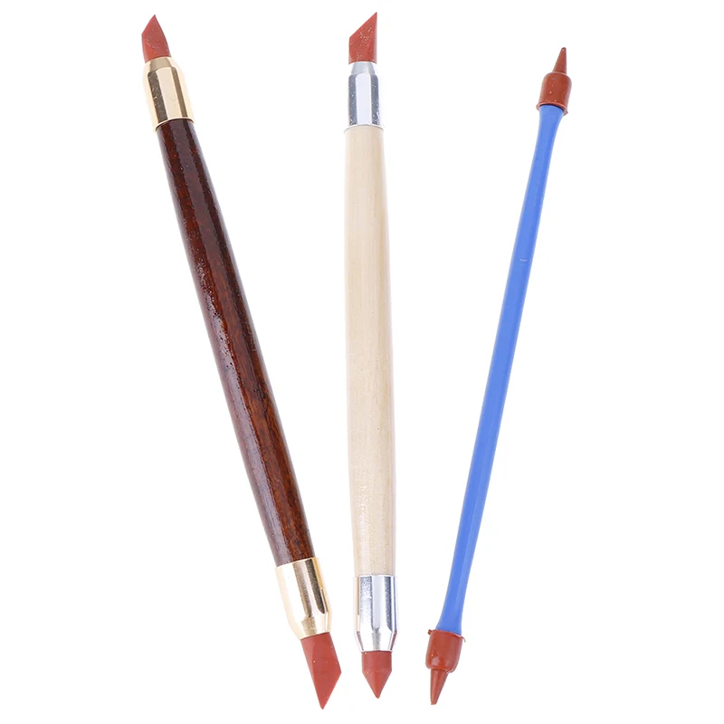 3 шт. силиконовый резиновый корректирующий ручка с двойной головкой гончарная