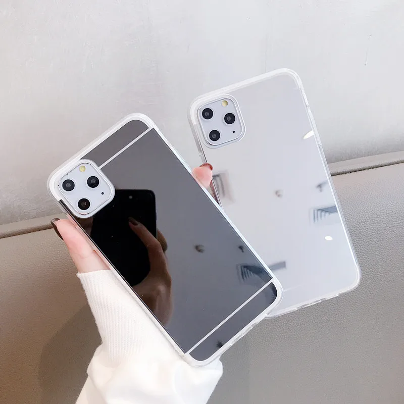 Чехол для Apple iPhone 11 Pro Max роскошный золотой зеркальный мягкий чехол 12 pro 6 6S 7 8 Plus XR X XS
