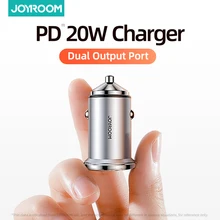 Joyroom 20W Car Charger USB Fast Charger Mini With QC 4.0 3.0 Quick Charge Type C PD Charger For iPhone 12  For Huawei Xiaomi
