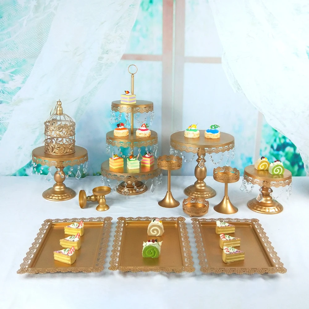 Tobs золотой торт стенд Свадебная стойка для кексов башня Декор принадлежности