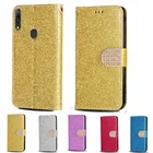 Чехол-книжка для Huawei Honor Play, кожаный, с отделением для карт