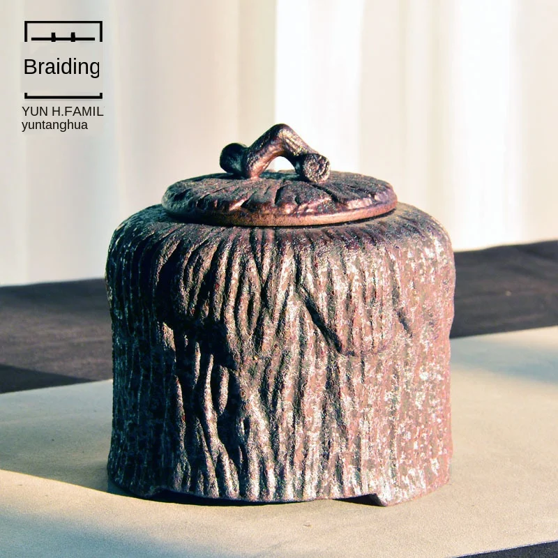 

Контейнеры для чая, большой герметичный керамический горшок, Пуэр, чай, черный чай, чайный контейнер, чашка для чая, керамические банки с кры...