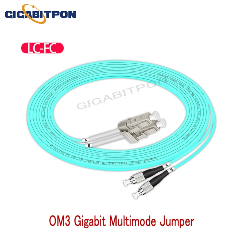 1M-10M10 OM4 duplex multi-mode 10G patch cords Connector ftth patch cords, green pvc (ST-ST, SC-ST, FC-ST, LC-ST, SC-FC, FC-FC,