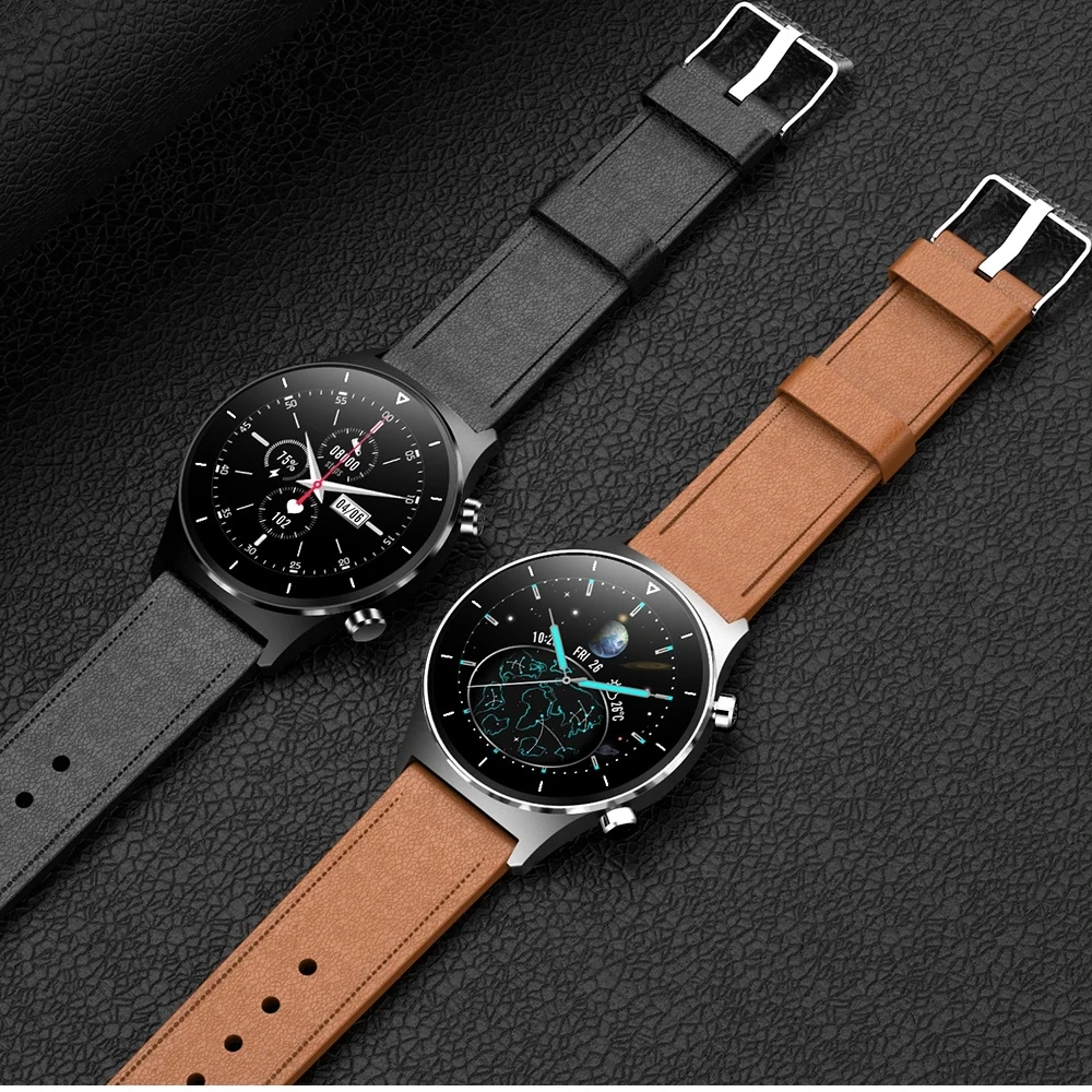 

Business Smartwatch Men Women Fitness Tracker Blood Pressure Wristwatch for Andriod IOS GPS Support Pedometer Smart Watch Clock