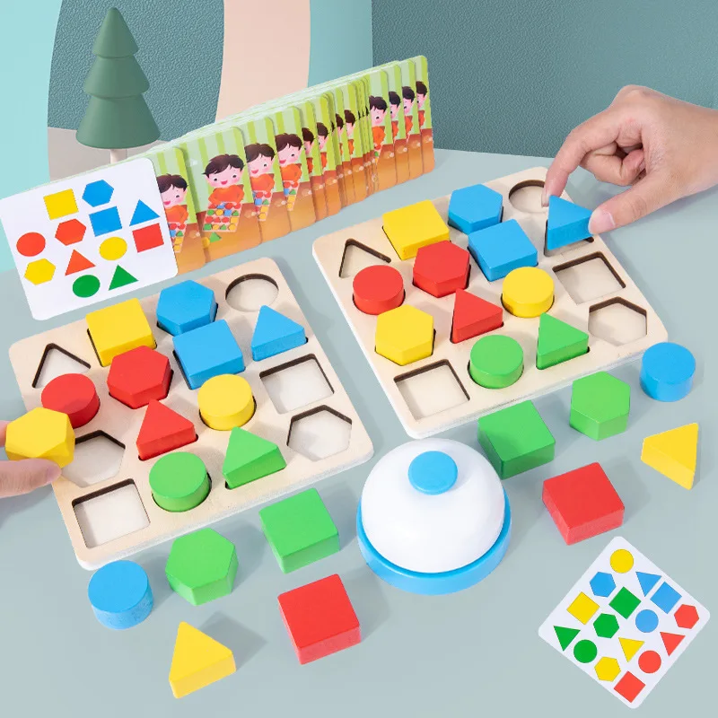 

Montessori Educational Toys Jigsaw Puzzle Toys Children Thinking Training Toys Early Education Wooden Toys Gifts for Children