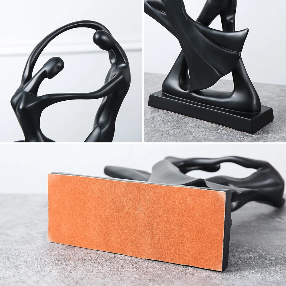 

Art Character Figurine Home Decor Ornaments Office Desk Accessories Gift Nordic Resin Dancer Couple Statues Et Sculptures Modern