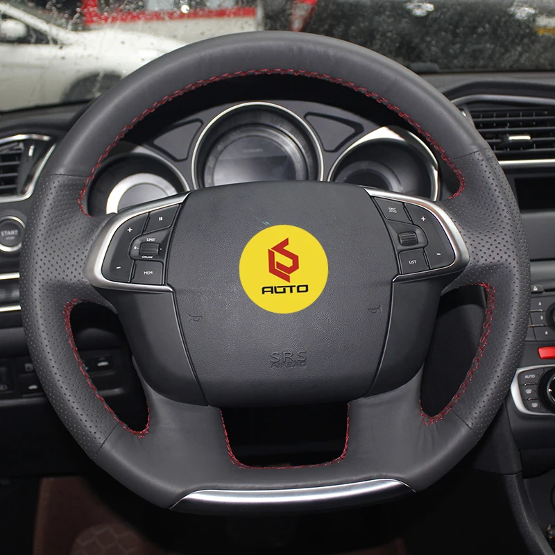 Оплетка для чехла на руль Citroen C4 C4L 2011 2015 DS4 funda volante кожаный чехол руль|Чехлы руль| |
