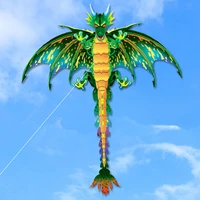 3d pterosaur kite animal dinosaur kite long tail single line kite outdoor sports fun toy kite children gift with 100m kite line