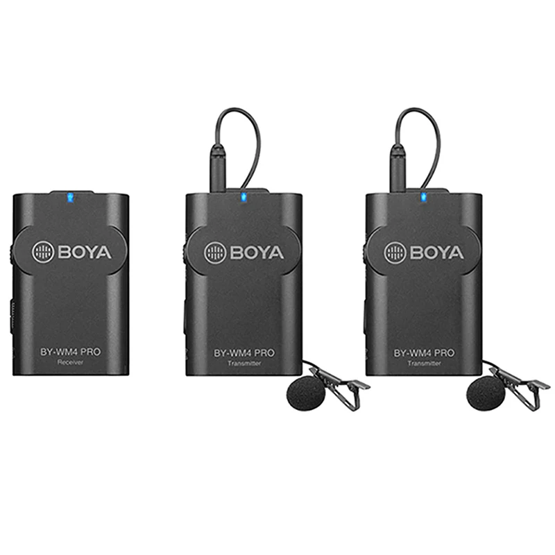 Boya BY-WM4 Pro двухканальный Палочки до 2 4G Беспроводной Студийный конденсаторный
