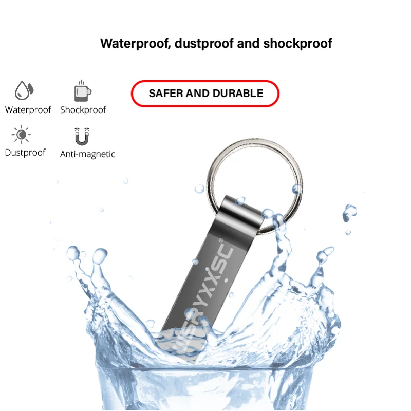 Wsryxxsc карту флэш-памяти с интерфейсом usb Водонепроницаемый флэш-накопитель 64 ГБ 32