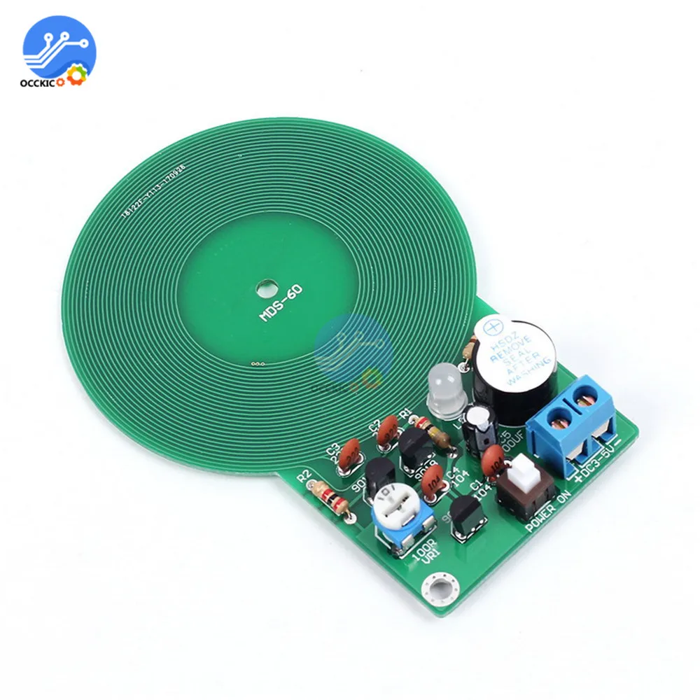 Металлоискатель DIY Kit DC 3V 5V 60 мм Бесконтактный датчик доска Электронный