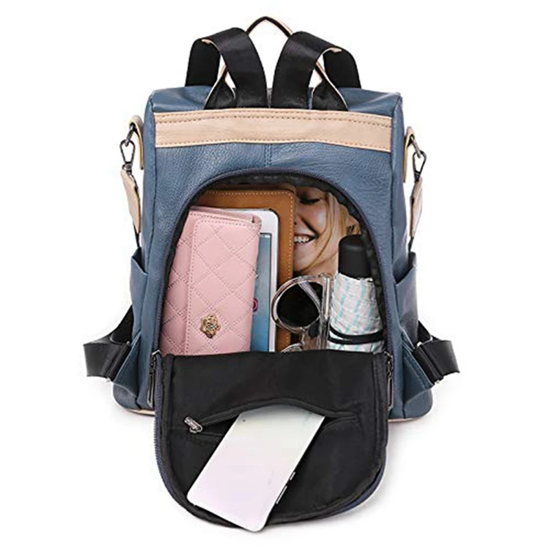 

Women's Anti-Theft Wallet Lightweight Leather Shoulder Handbag School