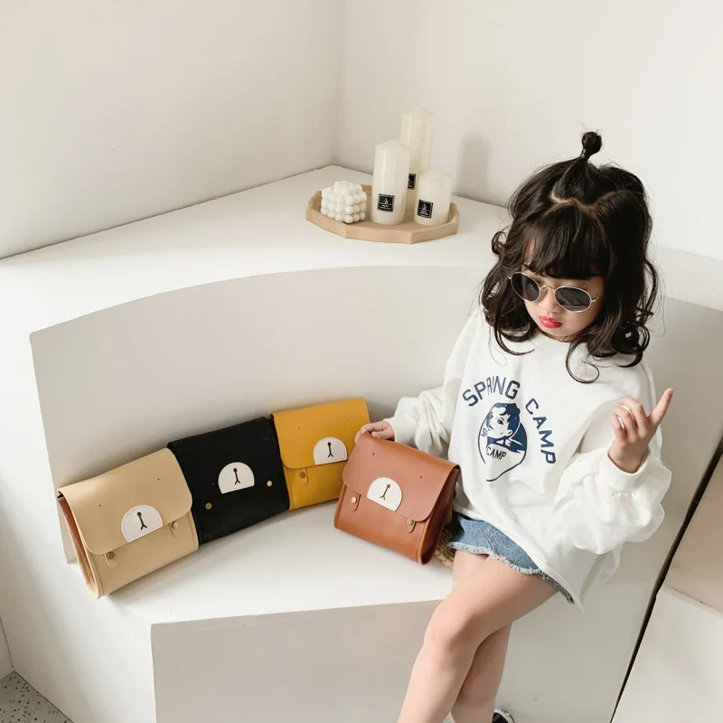 Новые детские сумки через плечо в форме животного мультяшный медведь Детский