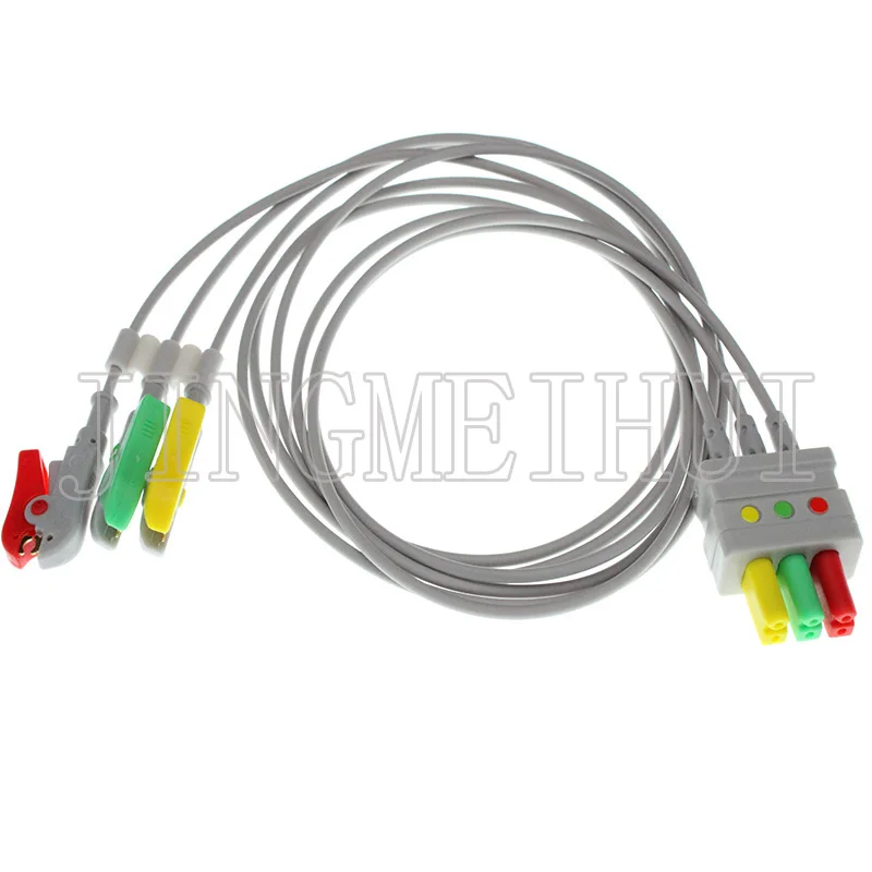 ECG eкг 3/5 Leadwire для кабеля Siemens/Mindray AHA или IEC Snap/Clip/VET Alligator clip.|Монтажный жгут| |