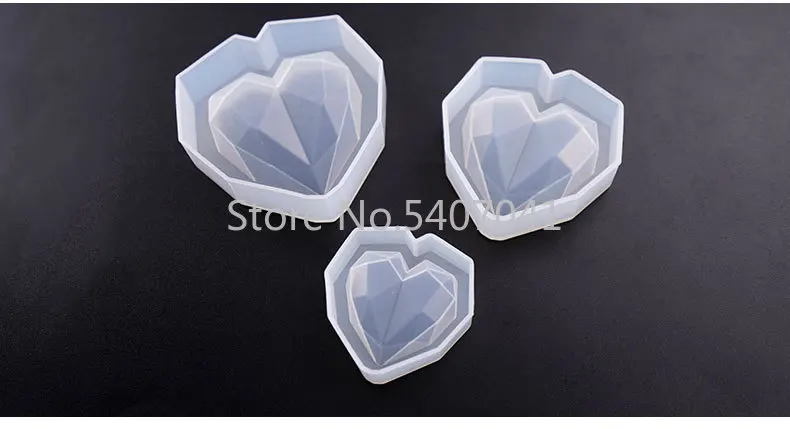 Новые алмазные Силиконовые Ювелирные изделия в форме сердца ручной работы