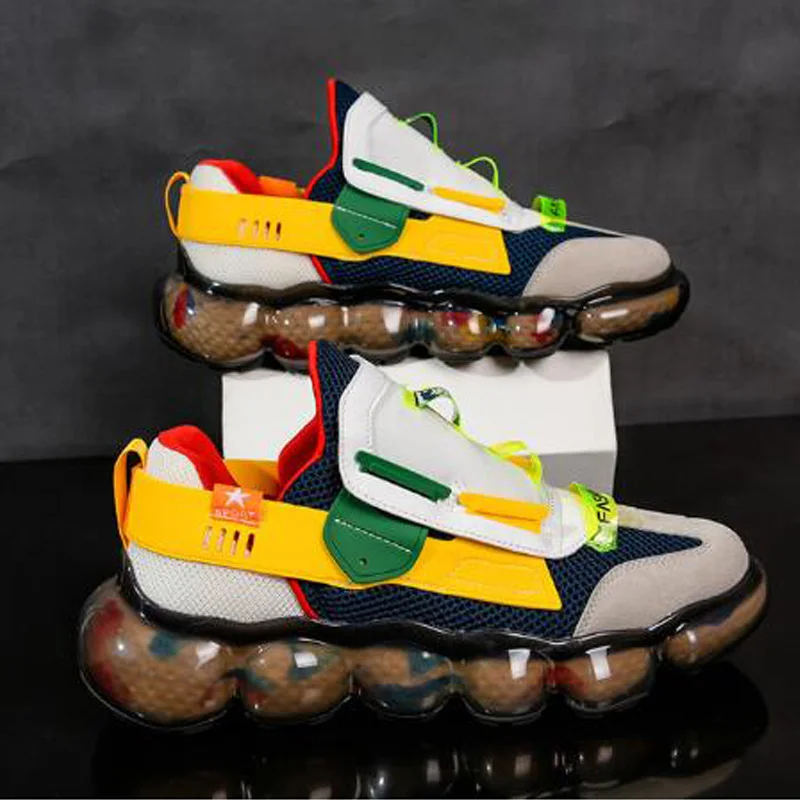 

Fashion men's sports shoes autumn new men's street comfortable casual shoes resistant rubber shoes trend sports shoes