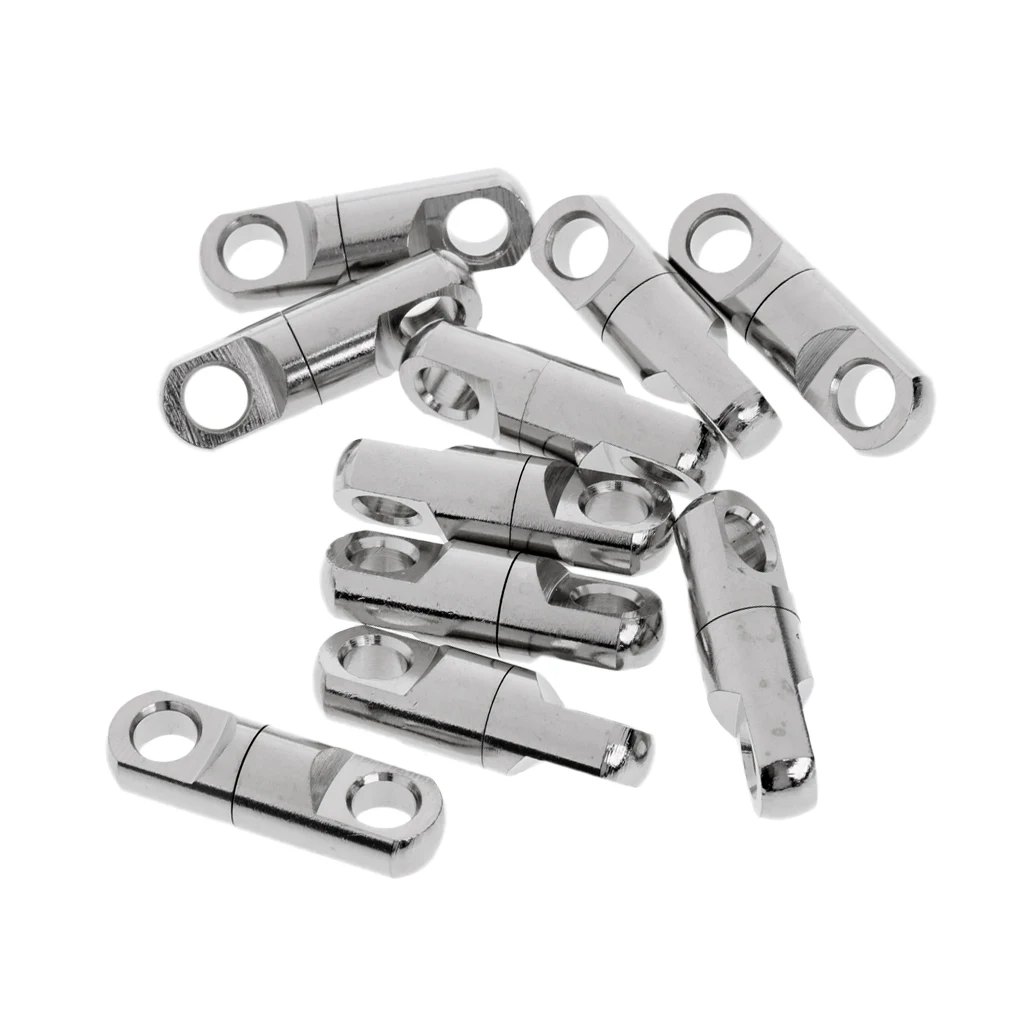 

20Pcs Heavy Duty Ball Bearing Swivel Fishing Swivel Connector Silver 9mm High Tensile Strength