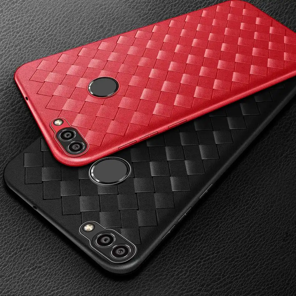 Для huawei P Smart чехол тонкий ТПУ переплетение силиконовый мягкий чехол для huawei P Smart Plus чехол для huawei PSmart Z Coque