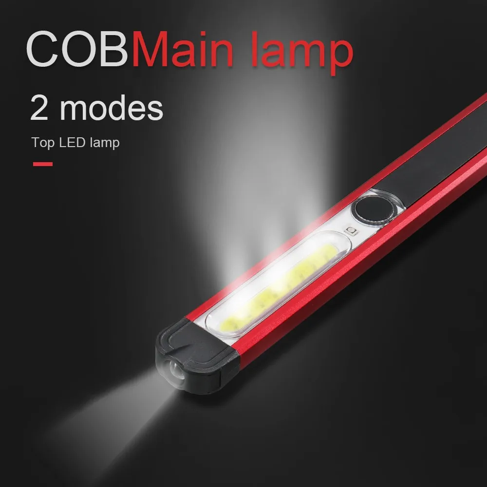 COB светодиодный мини-светильник-ручка, магнитный Перезаряжаемый USB Рабочий фонарь, светильник-вспышка, лампа, аксессуары для Рождественского украшения, инструмент Hom