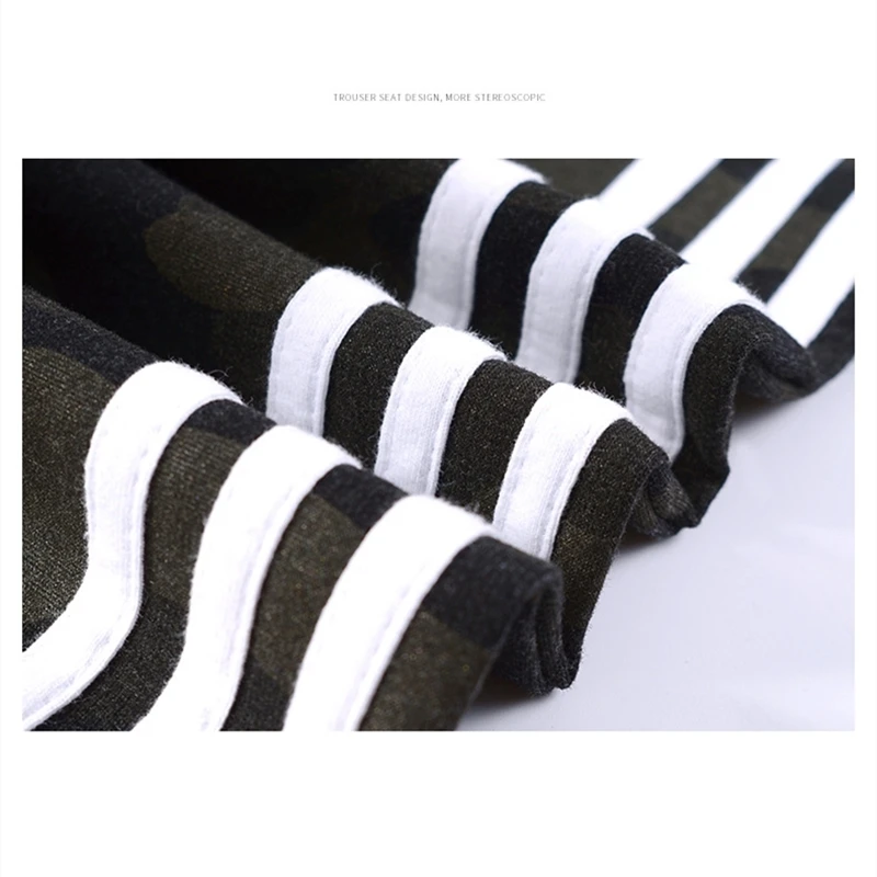 

Camo Pants Women 2021 Autumn Winter New Fashion Jogging Sweatpants High Waist Side Striped Baggy Trousers Ladies Casual Bottoms