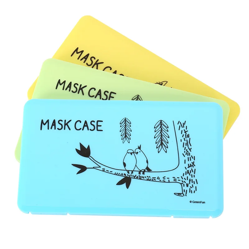 Одноразовый держатель для маски на лицо коробка с пряжкой дизайн чехол лица
