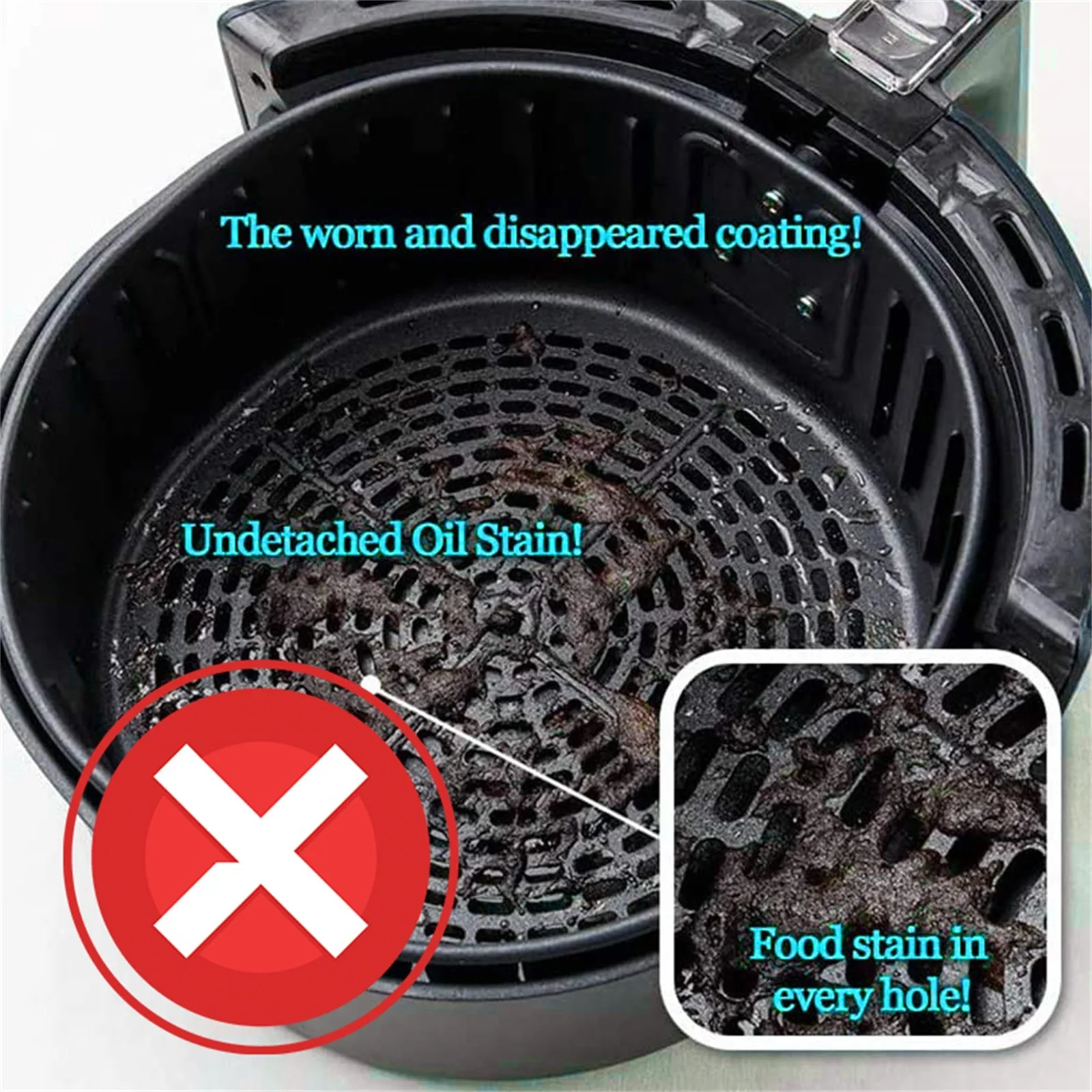 

Air Fryer Silicone Pot Food Safe Air Fryers Oven Air Fryer Accessories Replacement Of Parchment Paper Liners Air Fryer Basket