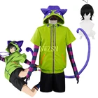 Костюм для косплея Мии из аниме бесконечность, толстовка с капюшоном и кошачьими ушками, пиджак, Униформа, полный комплект для женщин и мужчин, карнавал на Хэллоуин