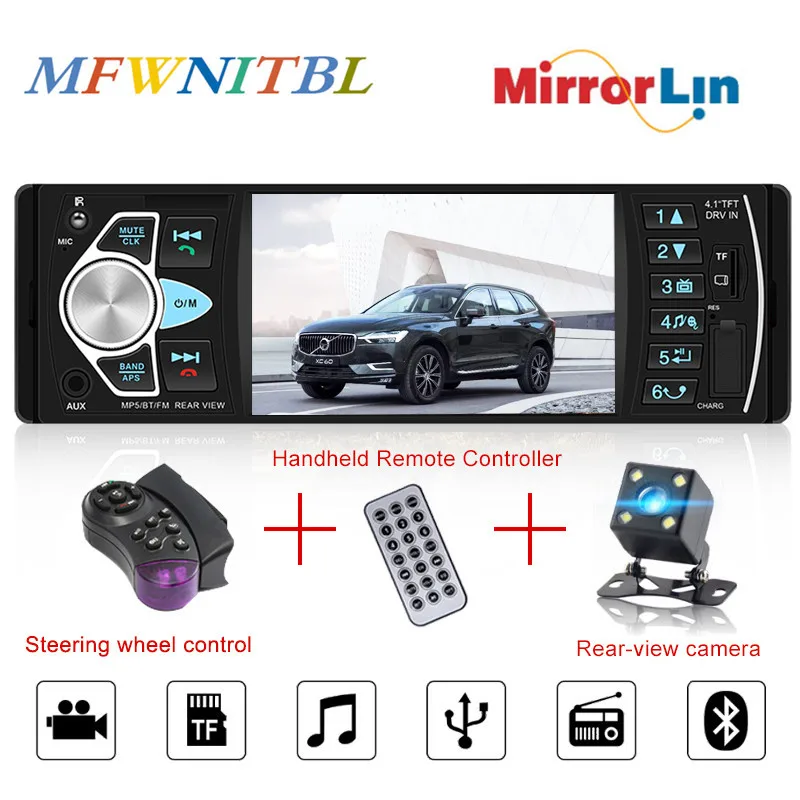 LTBFM Автомагнитола 1 Din " сенсорный 4022D Автомагнитола Автомобильная стерео Bluetooth Мультимедиа MP5 Автомобильный плеер Автомагнитола автомобильный аудио видео USB TF