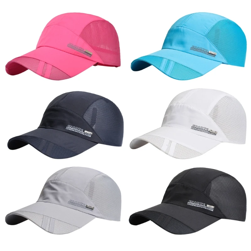 

2022 New Quick-drying Running Sports Visor Mesh Adjustable Trucker Baseball Hat