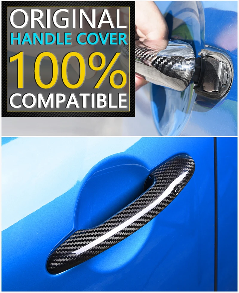 Черная накладка на дверную ручку из углеродного волокна для Toyota iQ AJ10 10 2008~, аксессуары, наклейки, набор для отделки 2009 2012 2013, наклейки на