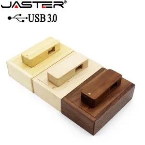 ASTER USB 3,0 деревянный usb + коробка USB флэш-накопитель 64 ГБ 16 ГБ 32 ГБ 4 ГБ Фотография Свадебные подарки 1 шт. Бесплатный Пользовательский логотип