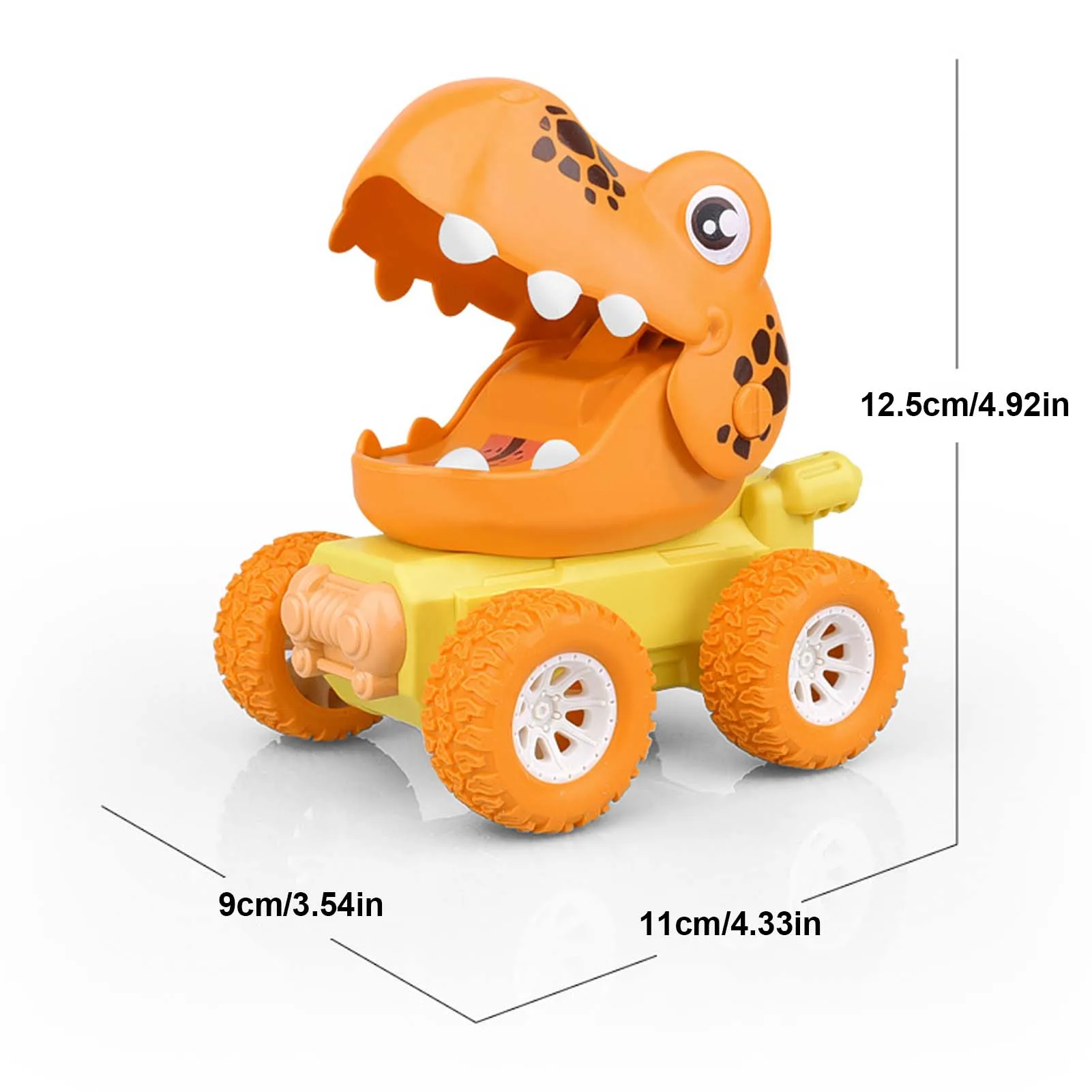 

Children Pressing Dinosaur Car Inertial Pull Back Baby Pull-back Car Will Move Cute Dinosaur Kids Early Educational Toys Gift