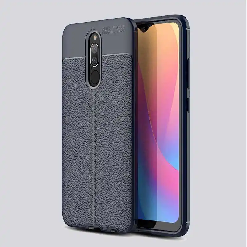 Ударопрочный чехол Mokoemi с личи мягкий 6 2 дюйма для Xiaomi Redmi 8 мобильного телефона |