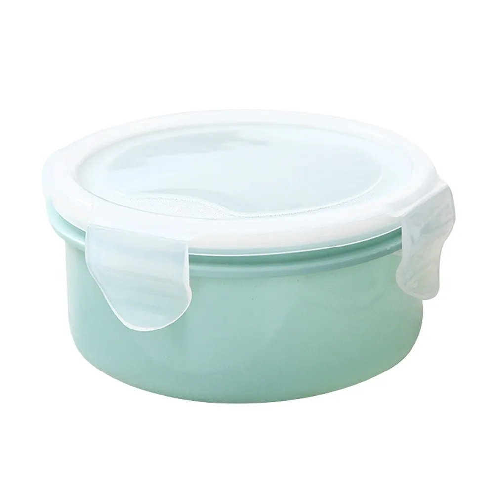Small Lunch Box Food Refrigerator Storage Plastic Mini Round Dinnerware Portable Picnic Container Lunchbox | Дом и сад