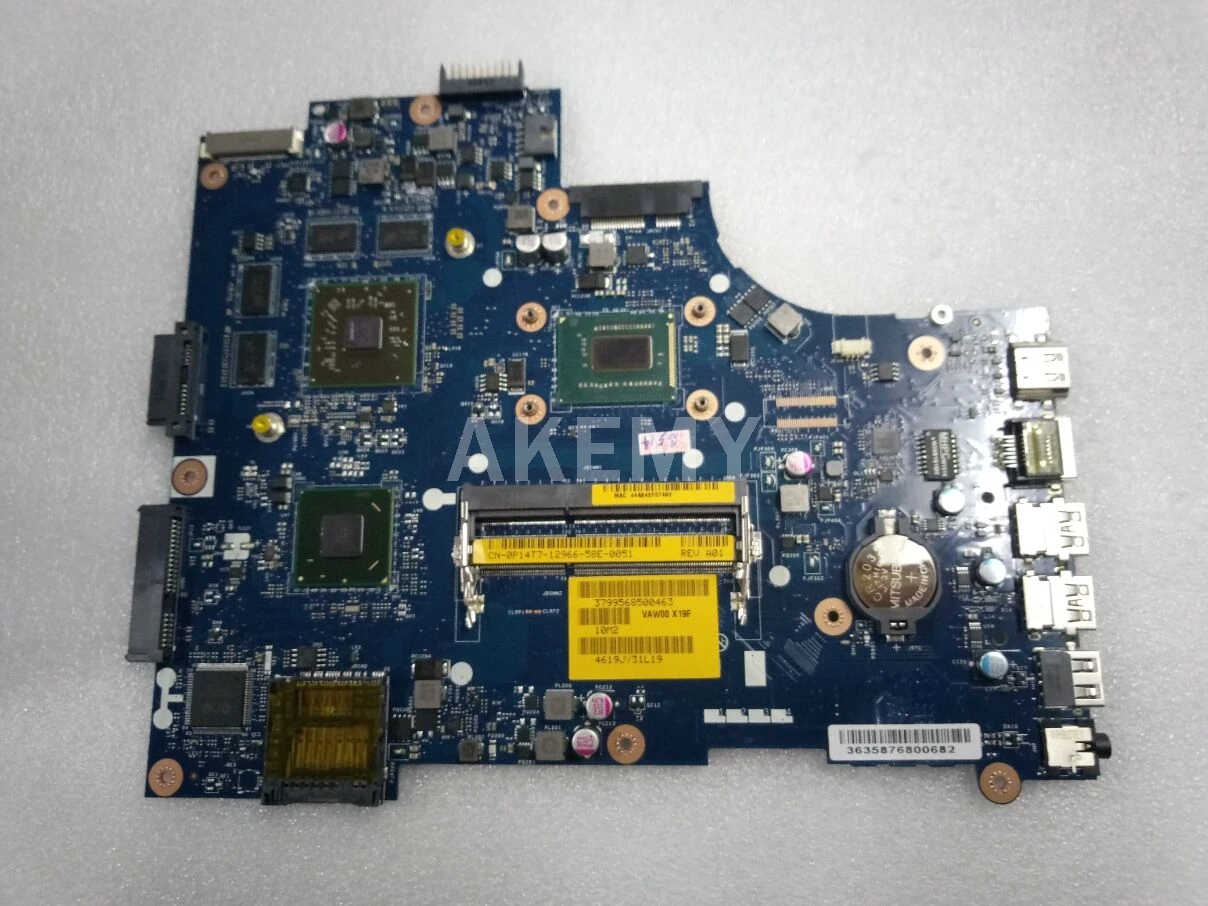 LA-9982P материнская плата для ноутбука Dell Inspiron 15R-5537 3537 оригинальная Процессор i5-4200u
