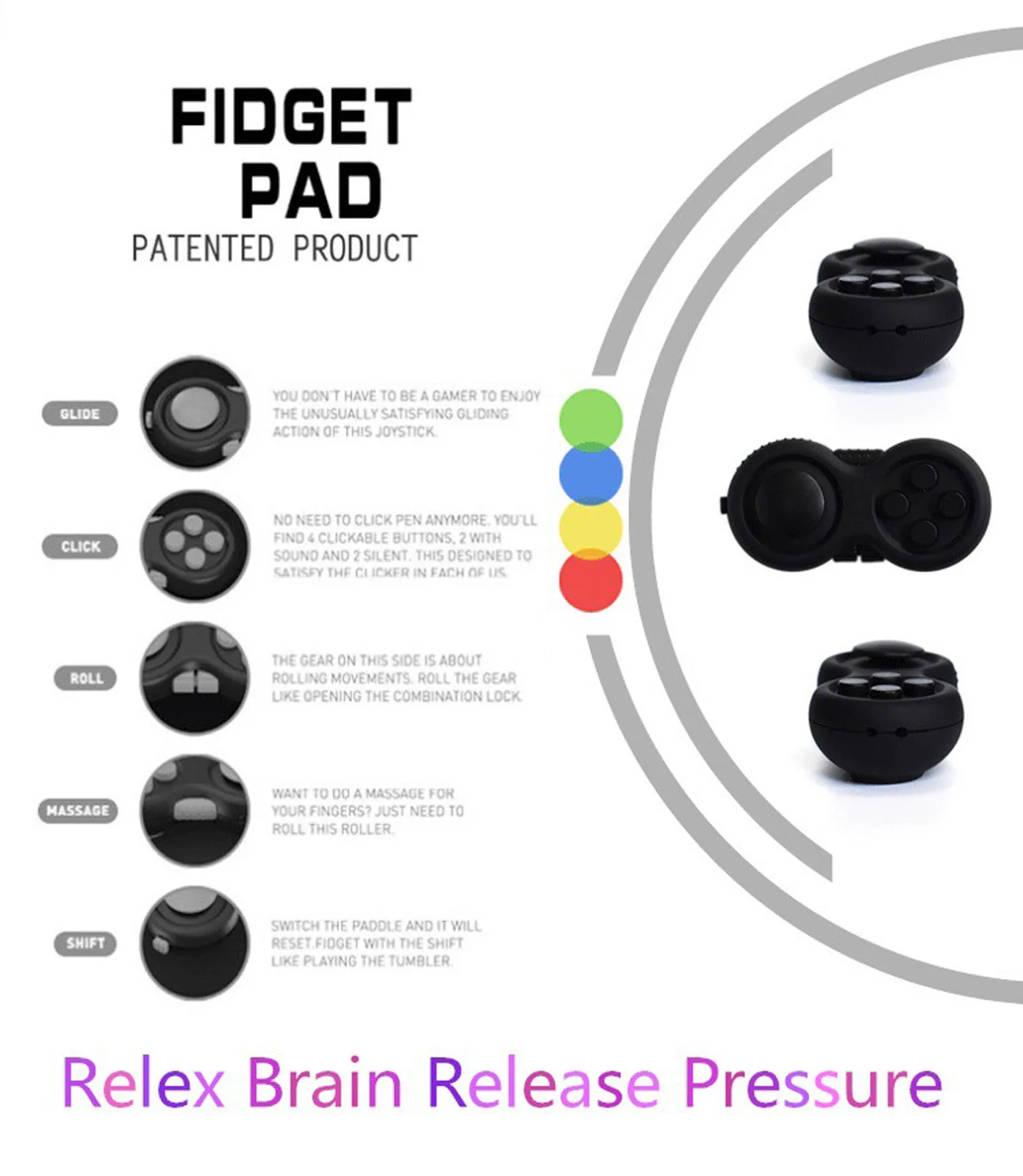 

Decompression Gamepad Is Used To Relieve The Stress And Anxiety Of Children And Adults Toys Cute Novelty 2021