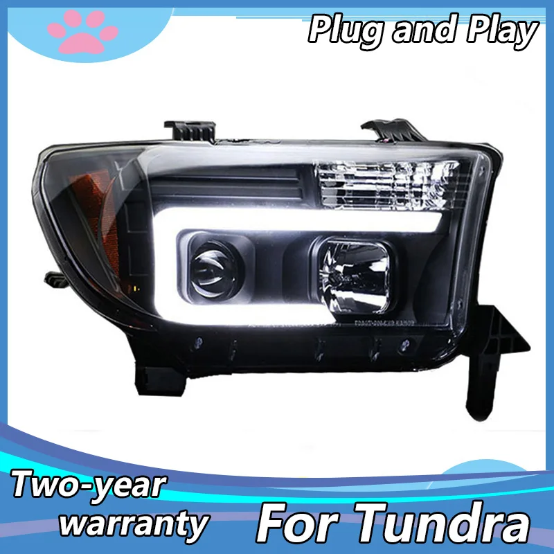 

Head Lamp for Toyota Tundra 2007-2013 LED Headlights For Sequoia LED Headlight bi- Xenon LED DRL 07-13 Headlight assembly